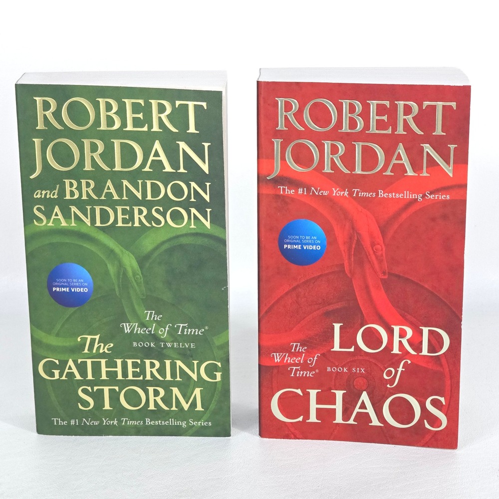 Wheel of Time Book Lord of Chaos Gathering Storm Robert Jordan Brandon Sanderson